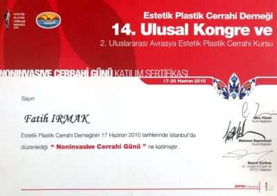 14th EPCD Non Invasive Surgery Course 2010