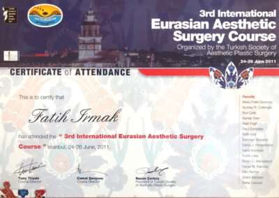 3rd Eurasian Aesthetic Surgery Course 2011