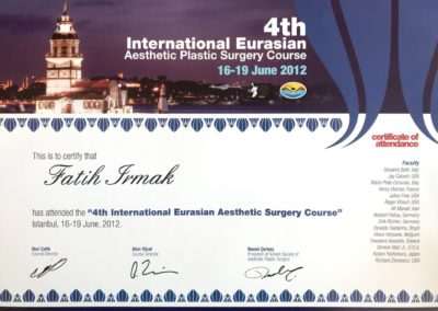4th Eurasian Aesthetic Surgery Course 2012