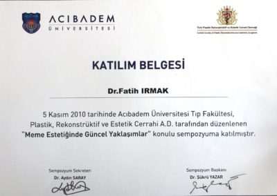 Acibadem breast aesthetics 2010